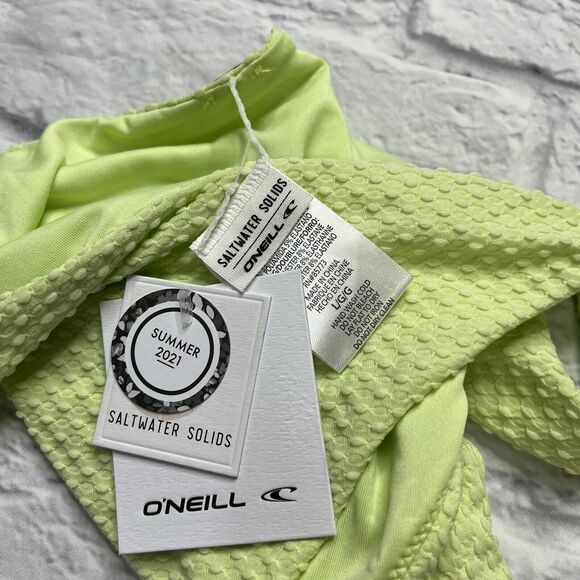 O'Neill MINT Green Rockley Saltwater Solids Textured Swim Bottom Junior L New - Picture 5 of 5